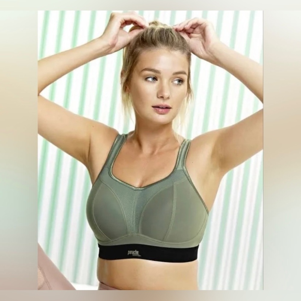 NWT Panache Sport Non Wired Khaki & Black